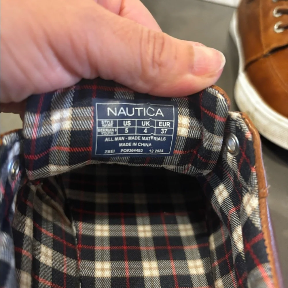 Nautica Brown Kids Lace-Up Shoes